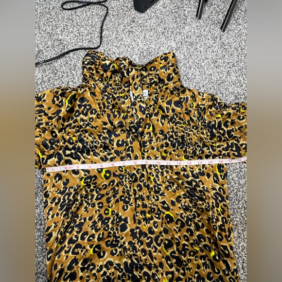 Hunter Bell womens leopard print tunic dress 100% silk size Xs luxury designer - Picture 9 of 12